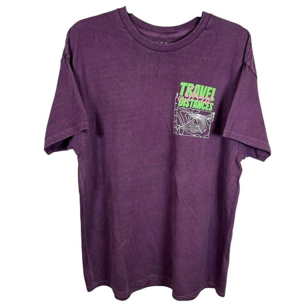 New PacSun Purple 100% Cotton Unisex (Men’s Sizing) Tee Graphic Tee Size Large